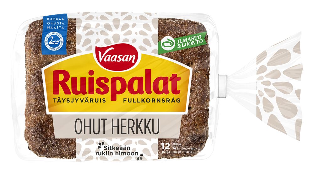 Vaasan Ruispalat Ohut Herkku 12 kpl_200415_package