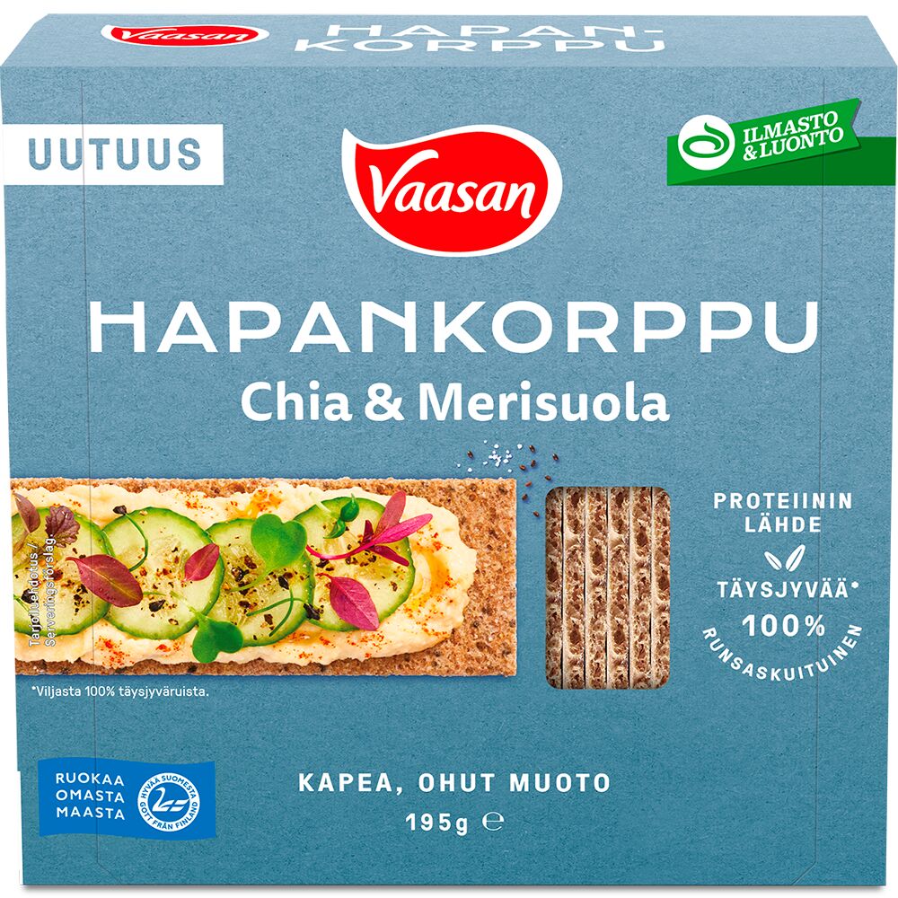 Vaasan_Hapankorppu_Chia & Merisuola_195g